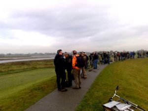 Vogelaars bij de Taigastrandloper 